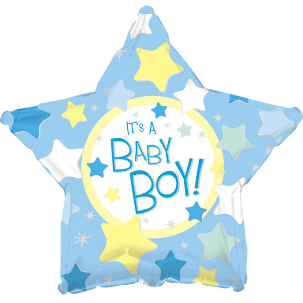 18" It's a Boy Star Balloon