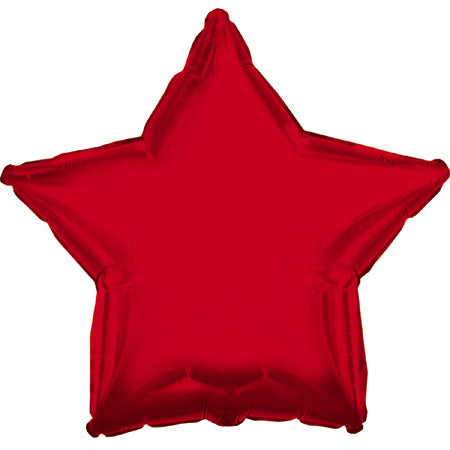 9" Airfill Only CTI Red Star Balloon