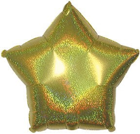 9" Airfill Only Gold Dazzleloon Star Balloon