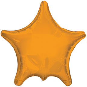 22" Orange Star Balloon
