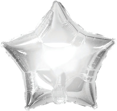 4.5" Airfill Only CTI Silver Star Balloon