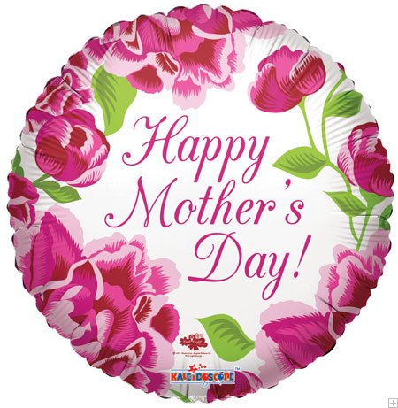 18" Happy Mother's Day Classic Roses Balloon