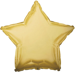 4.5" Airfill Only CTI Antique Gold Star Balloon