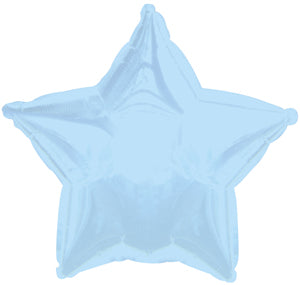 4.5" Airfill Only CTI Powder Blue Star Balloon