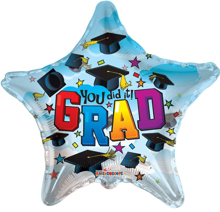 18" You Did It Grad Clear View Balloon