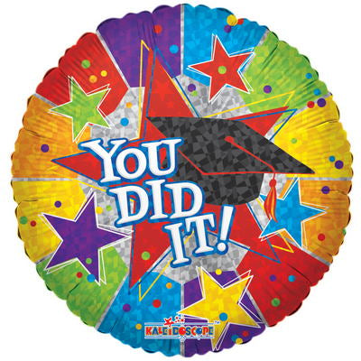 18" You Did It! With Cap Balloon