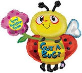 38" Got A Bug Get Well Bee Mylar Balloon