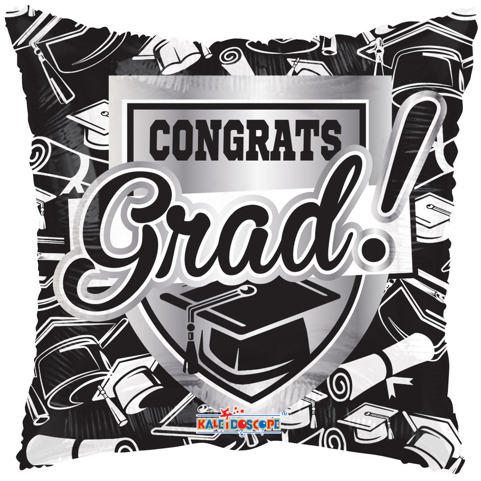 18" Congrats Grad Shield Foil Balloon