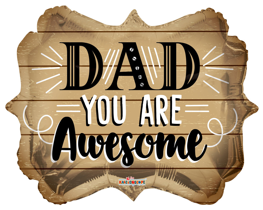18" Dad Awesome Foil Balloon