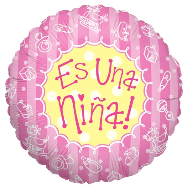 18" Baby Bits Girl Es Nina Balloon (Spanish)