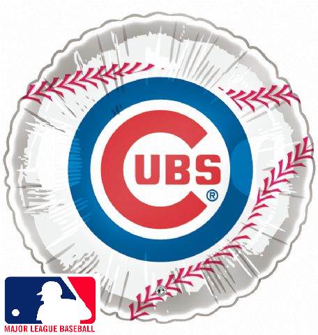 9" Airfill Only Baseball Chicago Cubs Balloon