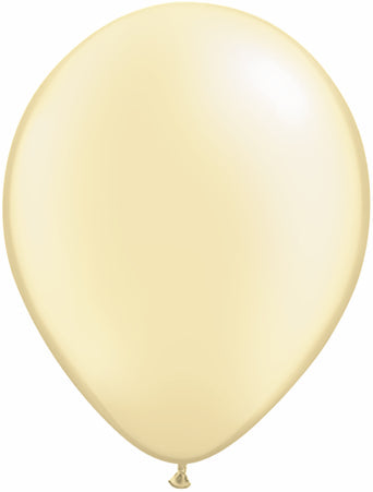 16" Qualatex Latex Balloons Pearl IVORY (50 Per Bag)