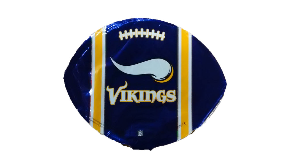 9" Airfill Only Minnesota Vikings Football Purple Balloon