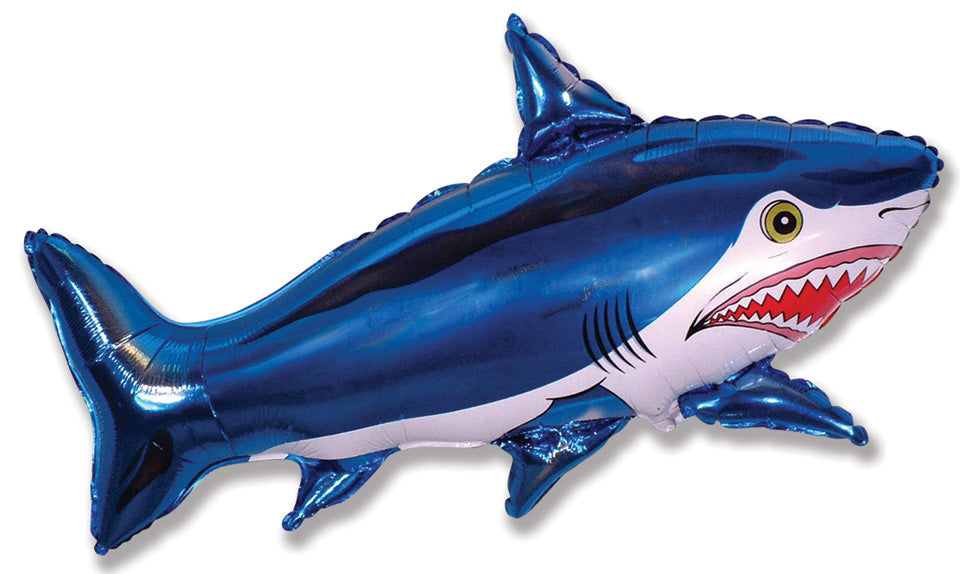 30" Shark Blue Balloon