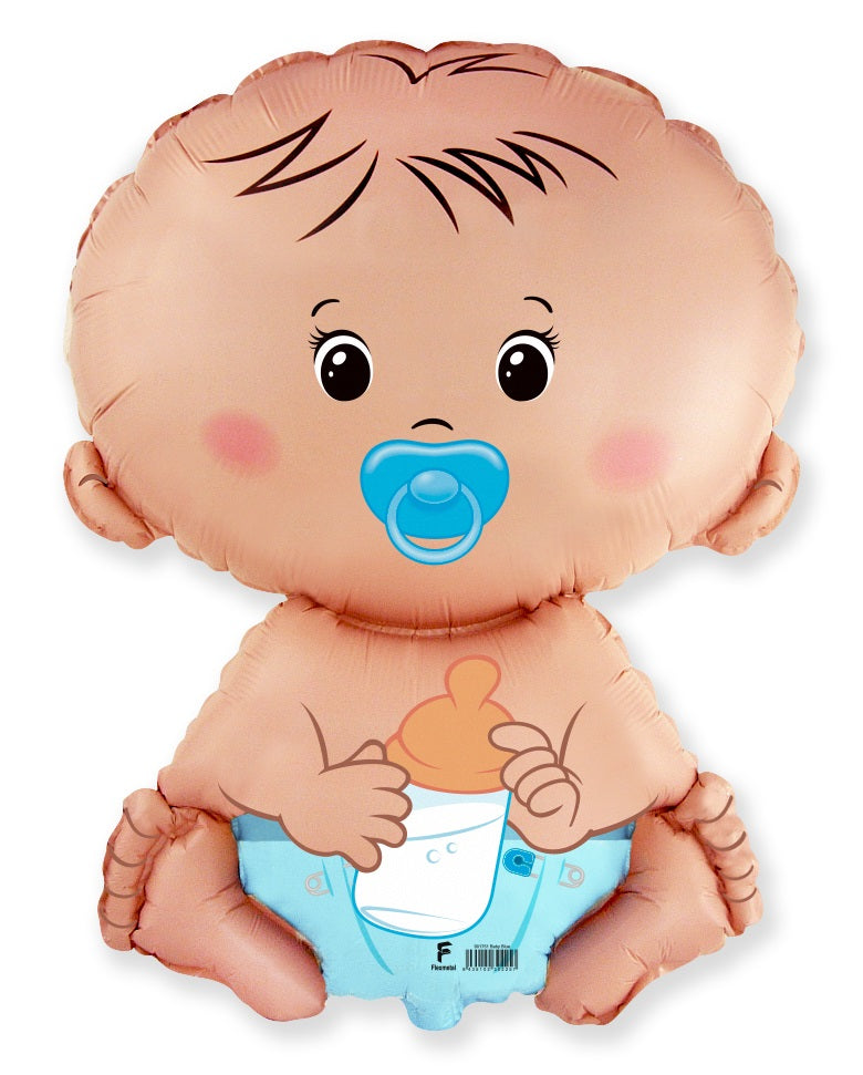 Jumbo Baby Boy in Blue Diaper Balloon