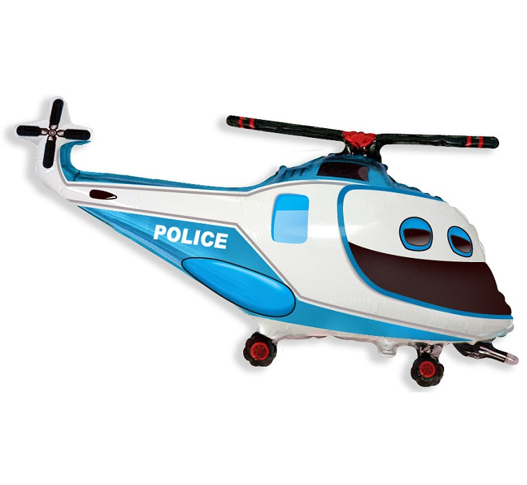 38" Police Helicopter Balloon