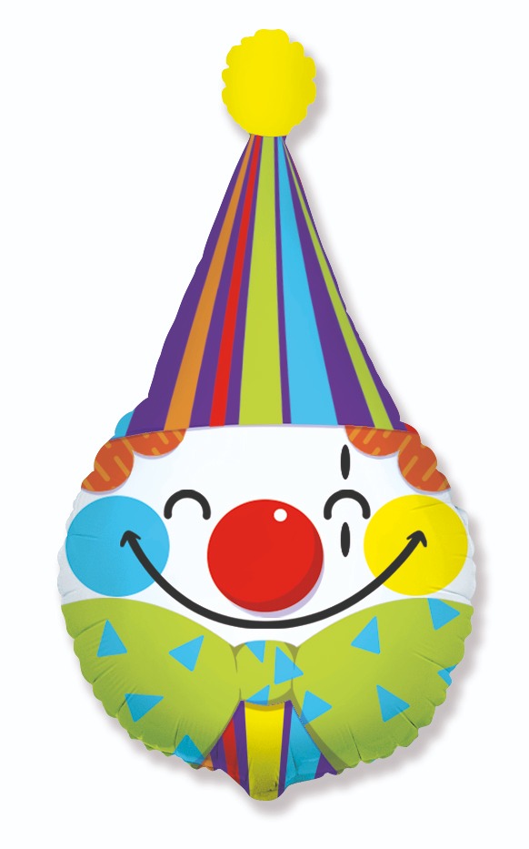 28" Clown Head Foil Balloon