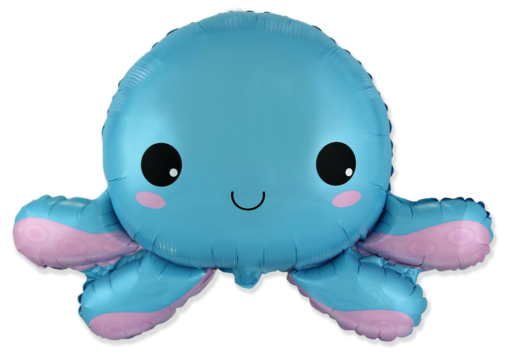 25" Happy Octopus Foil Balloon