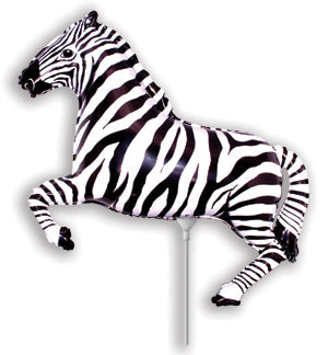 Airfill Only Black Zebra Balloon