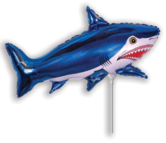 Airfill Only Strong Shark Blue Balloon