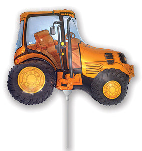 Airfill Only Orange Tractor Balloon