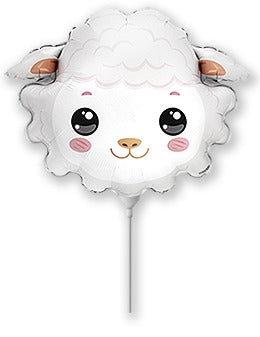 11" Airfill Only Sheep Mini Foil Balloon