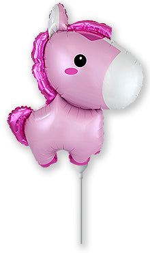 Airfill Only Baby Horse Pink Foil Balloon