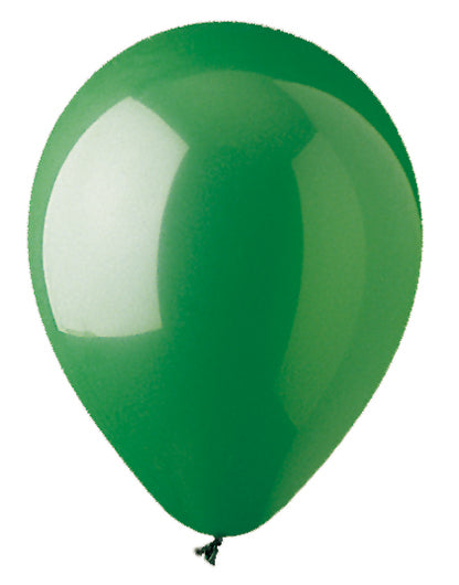 12" CTI PartyLoon Brand Latex Balloons (100 Per Bag) Standard Green