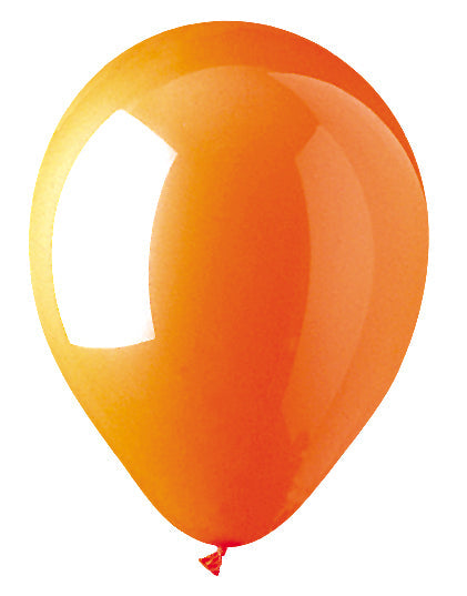 12" CTI PartyLoon Brand Latex Balloons (100 Per Bag) Standard Orange
