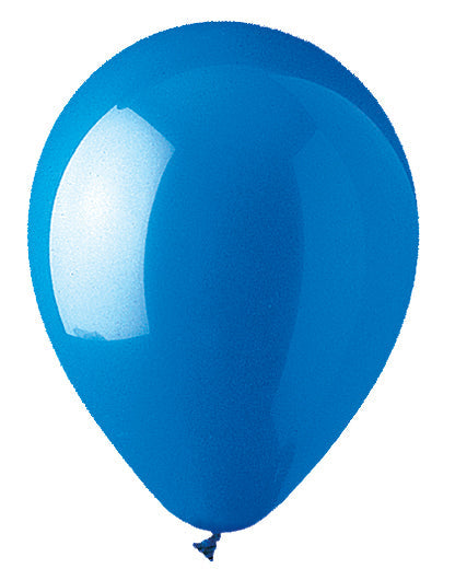 12" CTI PartyLoon Brand Latex Balloons (100 Per Bag) Standard Blue
