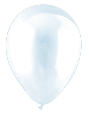 12" CTI PartyLoon Brand Latex Balloons (100 Per Bag) Crystal Clear