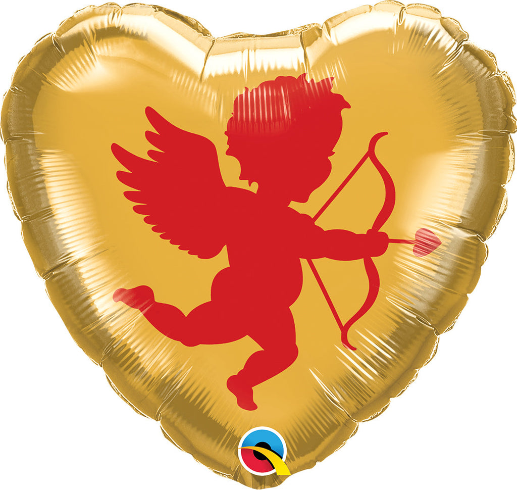 18" Heart Cupid Foil Balloon
