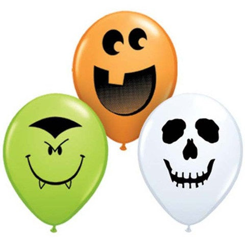 5" Halloween Faces Balloons