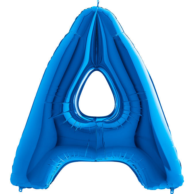 40" Foil Shape Megaloon Balloon Letter A Blue