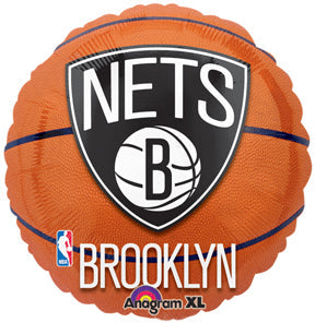 18" NBA Brooklyn Nets Basketball Balloon
