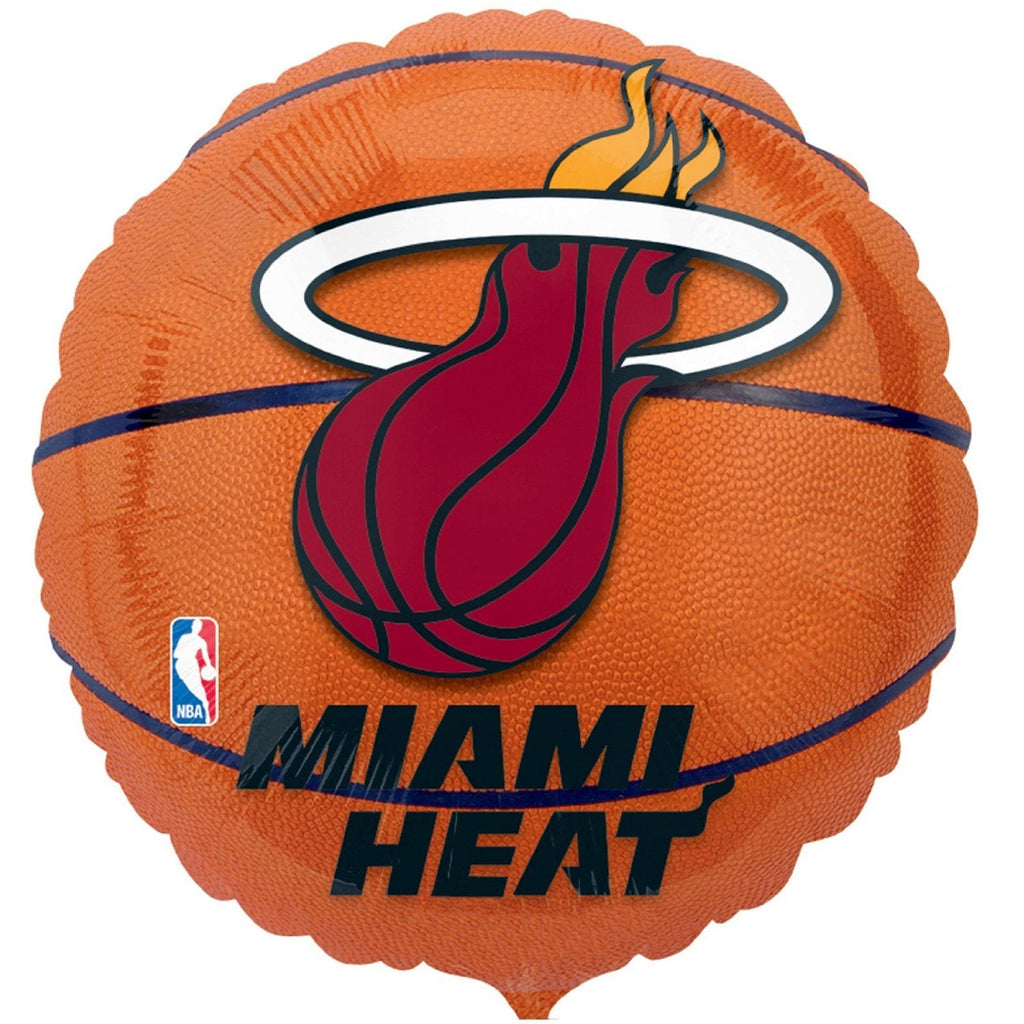18" NBA Miami Heat Basketball Balloon