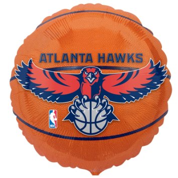 18" NBA Atlanta Hawks Basketball Balloon
