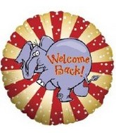 18" Welcome Back Elephant Foil Balloon