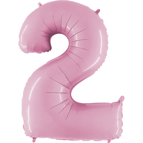 40" Megaloon Foil Shape 2 Baby Pink Balloon