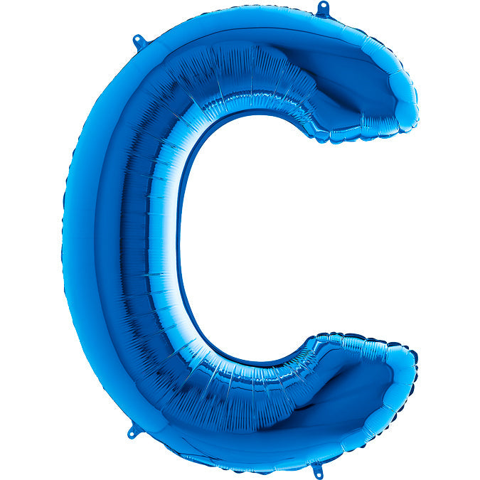 40" Foil Shape Megaloon Balloon Letter C Blue