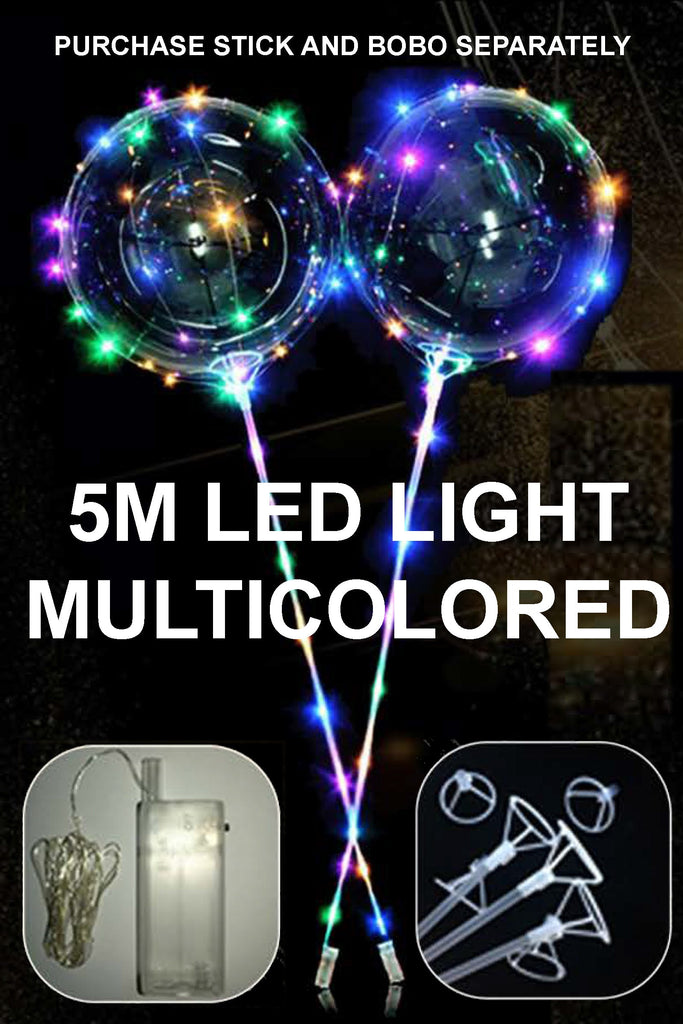 Balloon Led Multicolor 5 meters Light (Batteries Not Included) 10Pcs/Bag.