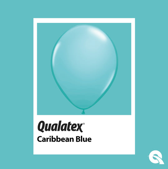 Caribbean Blue Swatch Pioneer Qualatex Latex Balloons 