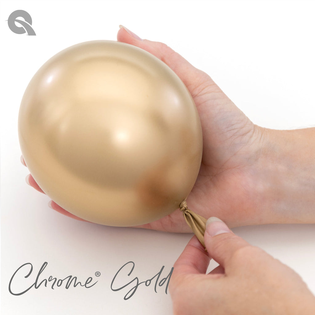 Chrome Gold Hand Pioneer Qualatex Latex Balloons 