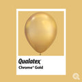 Chrome Gold Swatch Pioneer Qualatex Latex Balloons 