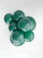 11" Crystal Emerald Green Tuftex Latex Balloons (100 Per Bag) Manufacturer Inflated Image