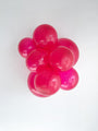 17" Crystal Magenta Tuftex Latex Balloons (50 Per Bag) Manufacturer Inflated Image