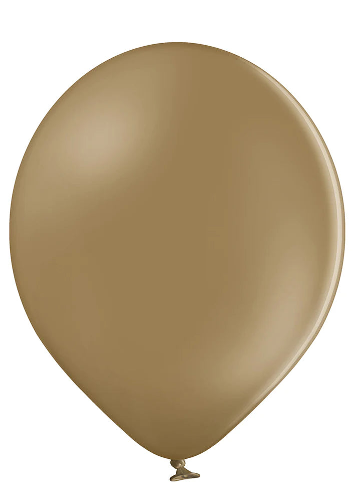 Inflatex Balloon Image 5" Ellie's Brand Latex Balloons Toasted Almond (100 Per Bag)