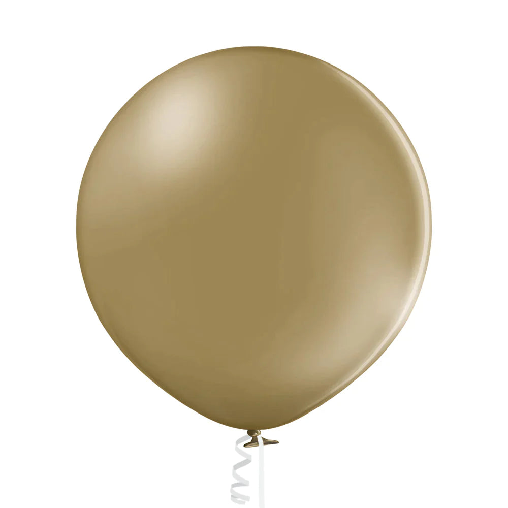 Inflatex Balloon Image 24" Ellie's Brand Latex Balloons Toasted Almond (10 Per Bag)