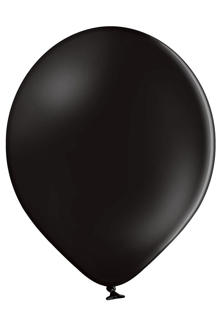 Inflatex Balloon Image 14" Ellie's Brand Latex Balloons Black (50 Per Bag)