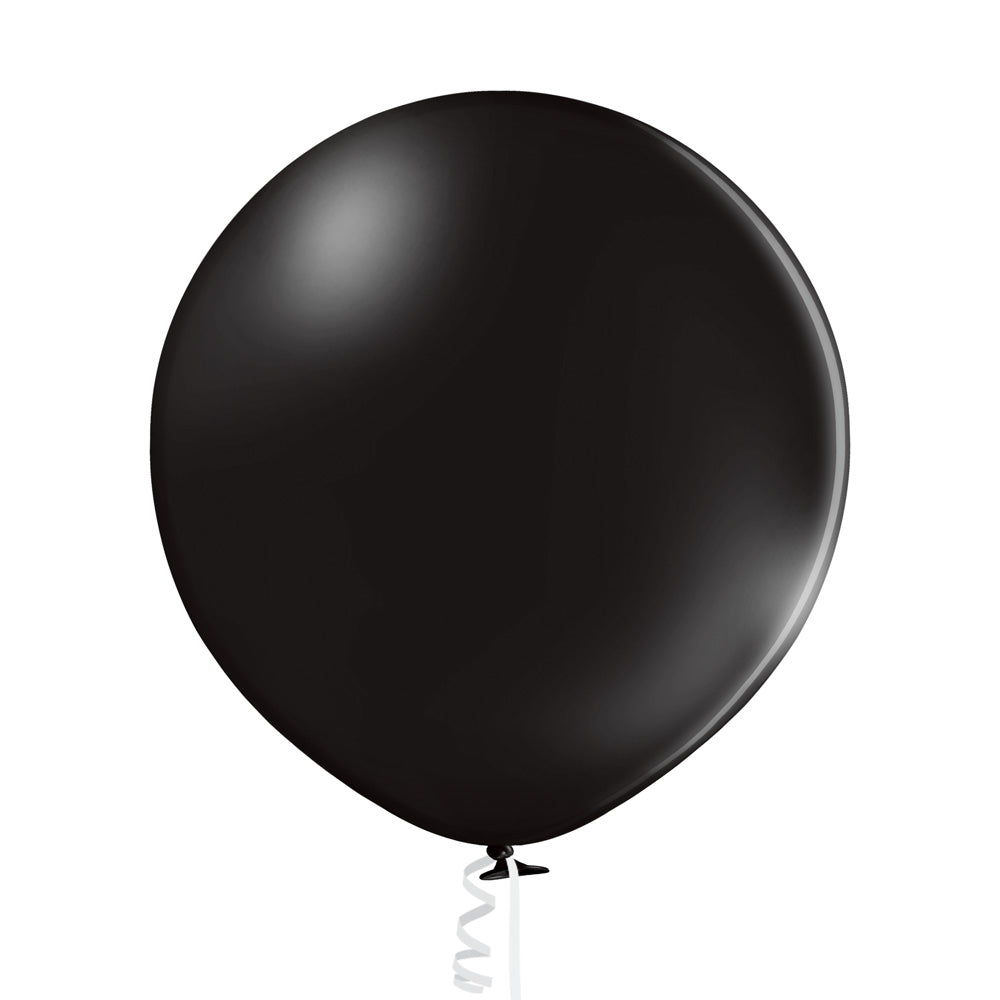 Inflatex Balloon Image 36" Ellie's Brand Latex Balloons Black (2 Per Bag)